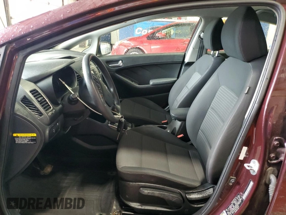 2017 Kia Forte LX with VIN 3KPFL4A73HE132225, listed as a Copart auction lot 54540115 with 100,896 mi miles and Salvage Title. Bid and sale history available at carsss.com. Image 7.
