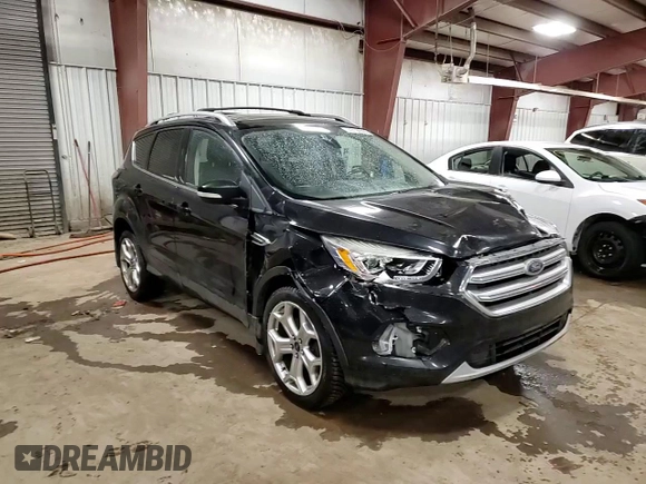 2017 Ford Escape Titanium with VIN 1FMCU9J91HUC68669, listed as a Copart auction lot 43190965 with 161,347 mi miles and Clean Title. Bid and sale history available at carsss.com. Image 12.
