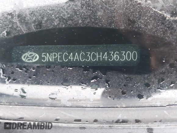 2012 Hyundai Sonata Limited with VIN 5NPEC4AC3CH436300, listed as a IAAI auction lot 41713326 with 103,285 mi miles and . Bid and sale history available at DreamBid. Image 9.