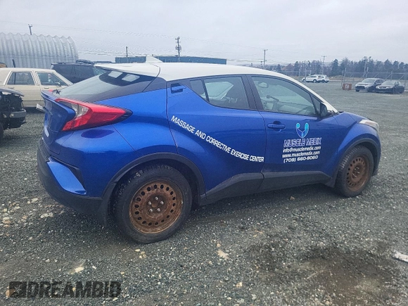2018 Toyota C-HR XLE with VIN NMTKHMBX1JR063883, listed as a Copart auction lot 52885395 with 185,922 mi miles and Salvage Title. Bid and sale history available at DreamBid. Image 3.