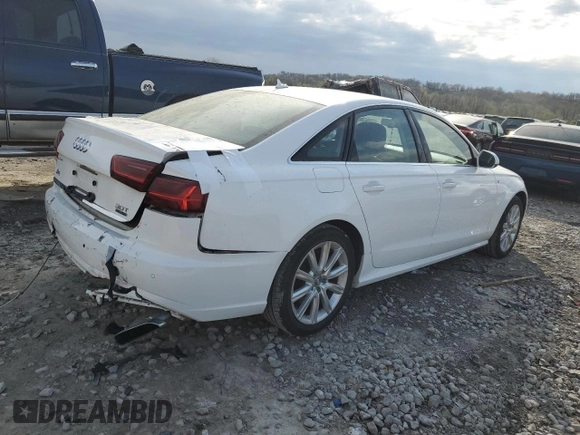 2016 Audi A6 Premium Plus with VIN WAUFGAFC7GN005199, listed as a Copart auction lot 51992905 with 87,535 mi miles and Salvage Title. Bid and sale history available at DreamBid. Image 3.