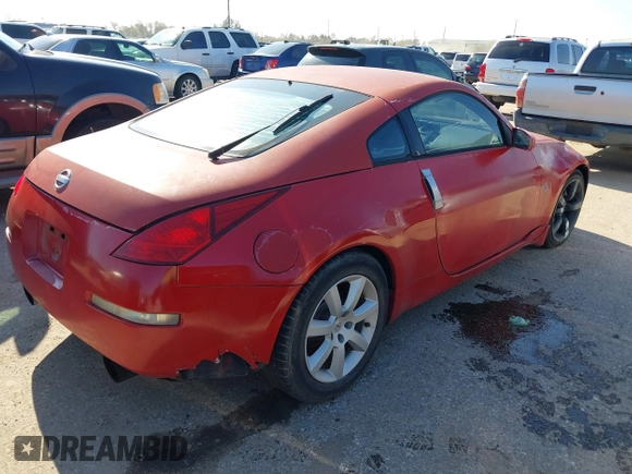 2004 Nissan 350Z Enthusiast with VIN JN1AZ34D44M102606, listed as a IAAI auction lot 41123390 with 174,603 mi miles and . Bid and sale history available at DreamBid. Image 4.