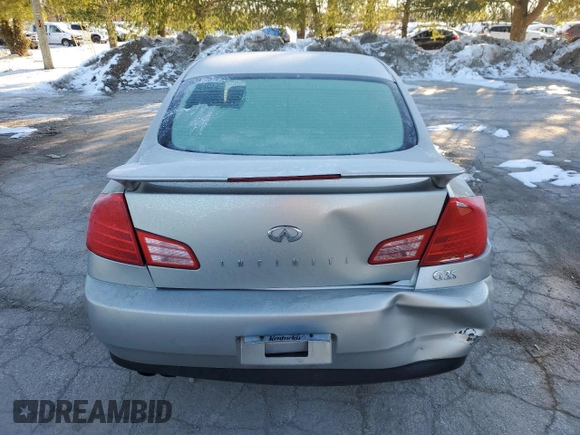 2003 Infiniti G35 w/Leather with VIN JNKCV51E33M311164, listed as a Copart auction lot 87859465 with 145,716 mi miles and Salvage Title. Bid and sale history available at carsss.com. Image 6.