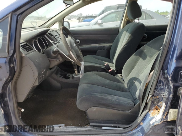 2010 Nissan Versa S with VIN 3N1BC1AP9AL425600, listed as a Copart auction lot 53688305 with 203,371 mi miles and Salvage title. Bid and sale history available at DreamBid. Image 7.