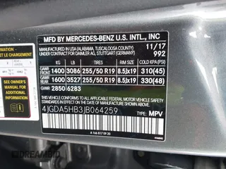 2018 Mercedes-Benz GLE 350 with VIN 4JGDA5HB3JB064259, listed as a IAAI auction lot 41502169 with 111,196 mi miles and . Bid and sale history available at DreamBid. Image 9.