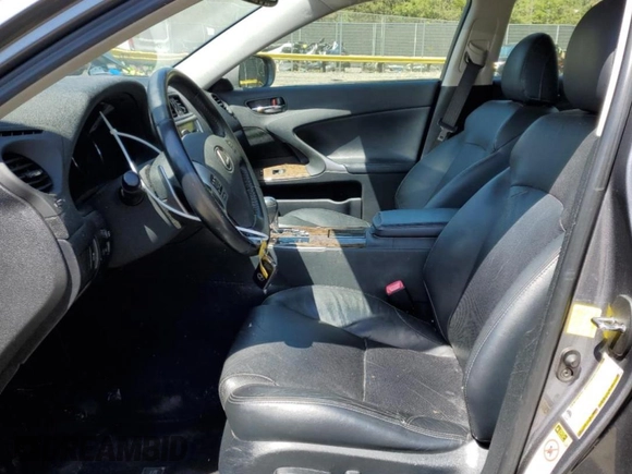 2013 Lexus IS 250 with VIN JTHCF5C25D2036068, listed as a Copart auction lot 52014305 with 130,819 mi miles and Salvage Title. Bid and sale history available at carsss.com. Image 7.