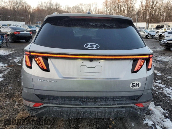2022 Hyundai Tucson SEL with VIN 5NMJC3AEXNH088778, listed as a Copart auction lot 42343075 with 23,461 mi miles and Salvage Title. Bid and sale history available at DreamBid. Image 6.