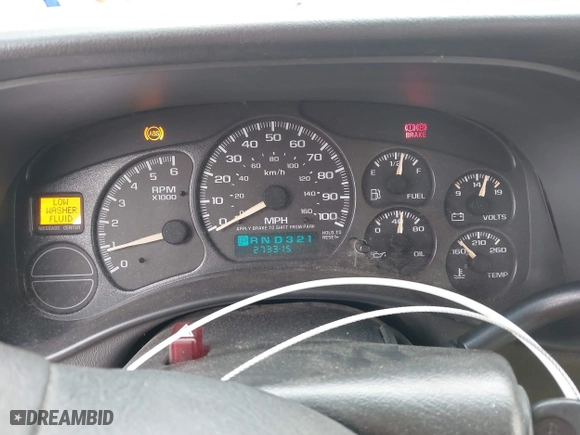 2002 Chevrolet Silverado 1500 LS with VIN 2GCEC19V321217096, listed as a IAAI auction lot 41727809 with 273,315 mi miles. Bid and sale history available at carsss.com. Image 7.