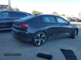 2023 Polestar 2 with VIN YSMEG3KA7PL125468, listed as a Copart auction lot 78329804 with 55,972 mi miles and Salvage Title. Bid and sale history available at carsss.com. Image 3.