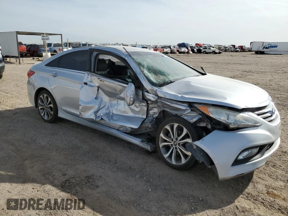 2014 Hyundai Sonata SE with VIN 5NPEC4AC7EH828456, listed as a Copart auction lot 51327875 with 162,843 mi miles and Salvage Title. Bid and sale history available at DreamBid. Image 4.