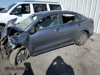 2020 Kia Rio S with VIN 3KPA24AD9LE284537, listed as a Copart auction lot 74033824 with 0 mi miles and Salvage Title. Bid and sale history available at carsss.com. Image 1.