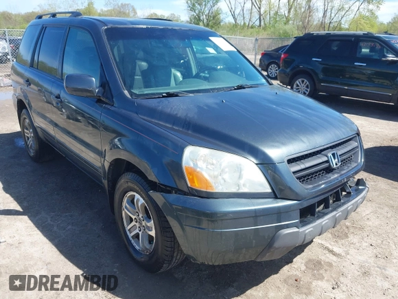 2005 Honda Pilot EX-L with VIN 2HKYF18625H515771, listed as a IAAI auction lot 42152527 with 293,380 mi miles and . Bid and sale history available at DreamBid. Image 1.