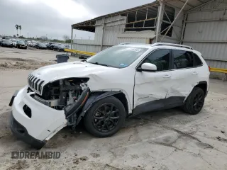 2018 Jeep Cherokee Latitude Plus with VIN 1C4PJLLB3JD542598, listed as a Copart auction lot 51482035 with 76,543 mi miles and Salvage Title. Bid and sale history available at DreamBid. Image 1.
