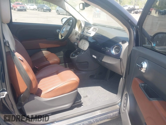 2013 FIAT 500 Lounge with VIN 3C3CFFCR6DT663496, listed as a IAAI auction lot 42030837 with 68,904 mi miles and . Bid and sale history available at DreamBid. Image 5.