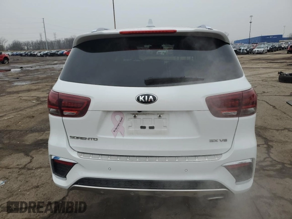 2019 Kia Sorento SX V6 with VIN 5XYPKDA59KG566097, listed as a Copart auction lot 85373814 with 68,593 mi miles and Clean Title. Bid and sale history available at carsss.com. Image 6.