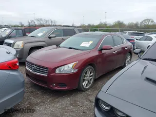 2009 Nissan Maxima 3.5 SV w/Sport Pkg with VIN 1N4AA51E89C819607, listed as a IAAI auction lot 41916208 with 203,528 mi miles. Bid and sale history available at carsss.com. Image 2.