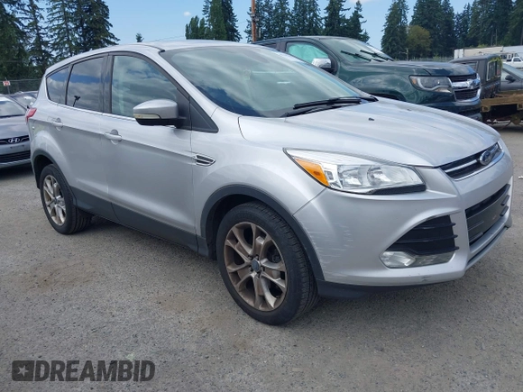2013 Ford Escape SEL with VIN 1FMCU0HX5DUB53695, listed as a IAAI auction lot 42795881 with 165,330 mi miles and . Bid and sale history available at DreamBid. Image 1.