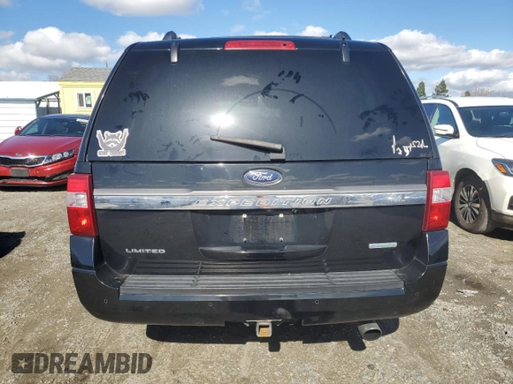 2017 Ford Expedition EL Limited with VIN 1FMJK2AT4HEA01424, listed as a Copart auction lot 44007255 with 127,091 mi miles and Salvage Title. Bid and sale history available at carsss.com. Image 6.