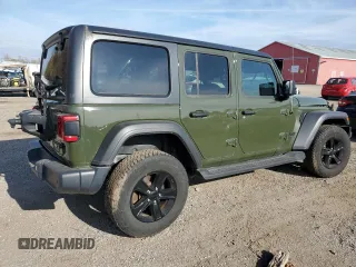2021 Jeep Wrangler Unlimited Sport Altitude with VIN 1C4HJXDG3MW563434, listed as a Copart auction lot 77968474 with 29,834 mi miles and Salvage Title. Bid and sale history available at carsss.com. Image 3.
