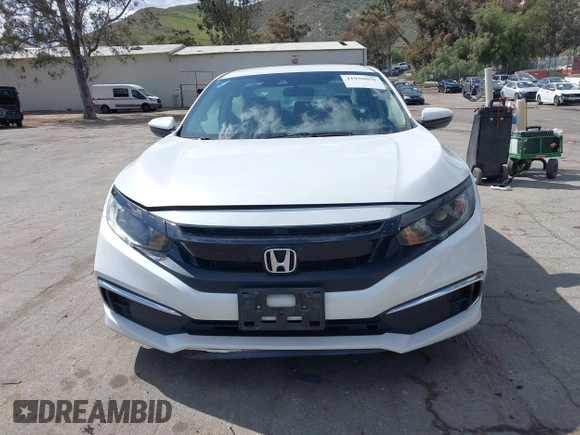 2020 Honda Civic Sedan LX with VIN 19XFC2F64LE201551, listed as a IAAI auction lot 41939055 with 67,461 mi miles. Bid and sale history available at carsss.com. Image 12.