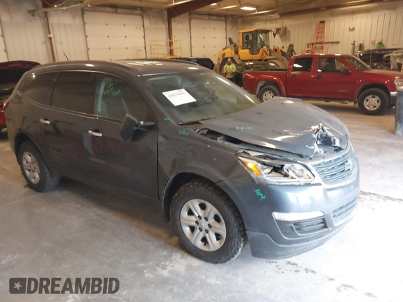 2013 Chevrolet Traverse LS with VIN 1GNKRFEDXDJ115662, listed as a IAAI auction lot 41879095 with 198,150 mi miles. Bid and sale history available at carsss.com. Image 1.