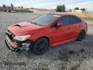 2018 Subaru WRX Premium with VIN JF1VA1C6XJ8823116, listed as a Copart auction lot 43557805 with 99,123 mi miles and Salvage Title. Bid and sale history available at carsss.com. Image 1.