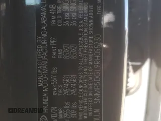 2024 Hyundai Santa Fe Calligraphy z VIN 5NMP5DGL9RH055230, wystawiony jako Copart lot #45144515 z przebiegiem 11 681 mil mil oraz Szkoda całkowita • Salvage title. Historia ofert i sprzedaży dostępna na DreamBid. Obrazek 14.