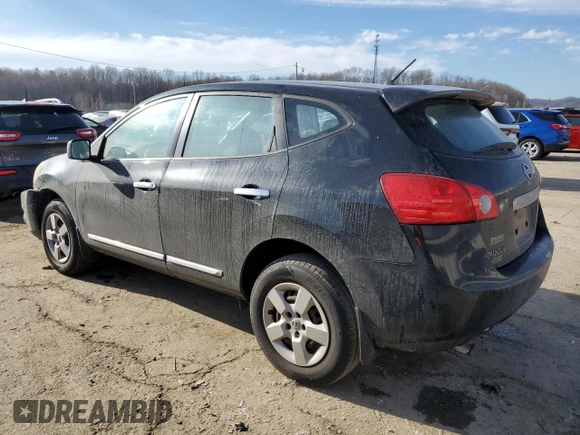2013 Nissan Rogue S with VIN JN8AS5MVXDW661091, listed as a Copart auction lot 46989145 with 113,261 mi miles and Salvage Title. Bid and sale history available at DreamBid. Image 2.