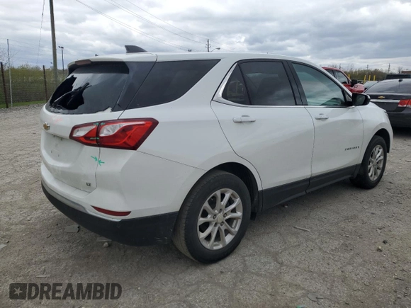 2020 Chevrolet Equinox LT z VIN 2GNAXJEVXL6130252, wystawiony jako Copart lot #52528455 z przebiegiem 298 711 mil mil oraz Szkoda całkowita • Salvage title. Historia ofert i sprzedaży dostępna na DreamBid. Obrazek 3.