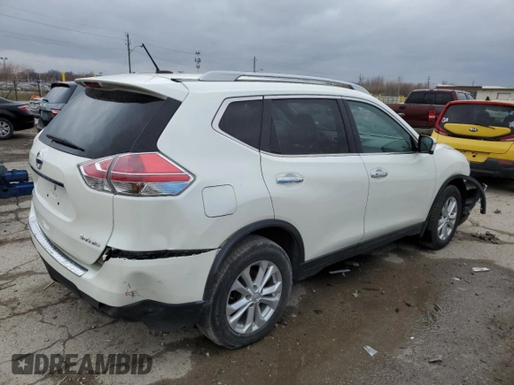 2016 Nissan Rogue SL with VIN 5N1AT2MV7GC798451, listed as a Copart auction lot 49814165 with 115,203 mi miles and Salvage Title. Bid and sale history available at DreamBid. Image 3.