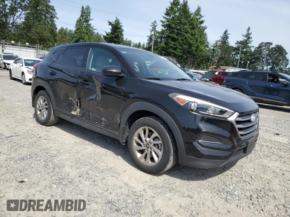 2017 Hyundai Tucson SE z VIN KM8J23A4XHU396438, wystawiony jako Copart lot #59636915 z przebiegiem 36 493 mil mil oraz Szkoda całkowita • Salvage title. Historia ofert i sprzedaży dostępna na DreamBid. Obrazek 4.