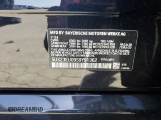 2025 BMW X5 xDrive40i z VIN 5UX23EU09S9Y91362, wystawiony jako Copart lot #54255185 z przebiegiem 2 259 mil mil oraz Szkoda całkowita • Salvage title. Historia ofert i sprzedaży dostępna na DreamBid. Obrazek 13.