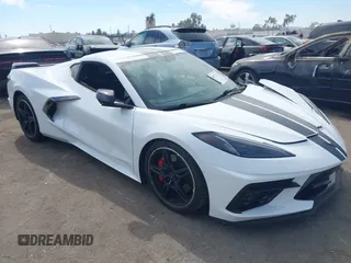 2020 Chevrolet Corvette 3LT with VIN 1G1Y82D40L5109949, listed as a IAAI auction lot 40577133 with 1 mi miles. Bid and sale history available at carsss.com. Image 1.