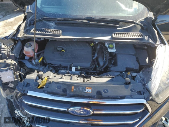 2017 Ford Escape Titanium with VIN 1FMCU9JD0HUC74354, listed as a Copart auction lot 42356345 with 184,816 mi miles and Salvage Title. Bid and sale history available at carsss.com. Image 12.