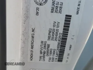 2021 Acura RDX w/A-Spec Package с VIN 5J8TC2H65ML802512, выставлен на аукционе Copart как лот 59233915 с пробегом 35 630 миль миль и Списание • Salvage title. История ставок и продаж доступна на DreamBid. Изображение 13.