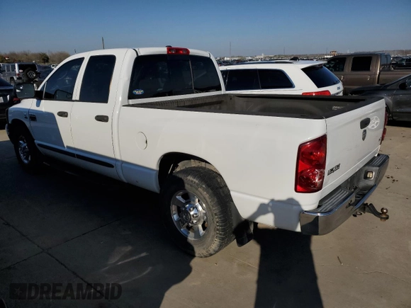 2007 Dodge 2500 SLT with VIN 3D7KR28C67G704224, listed as a Copart auction lot 44960204 with 247,373 mi miles and Clean title. Bid and sale history available at DreamBid. Image 2.