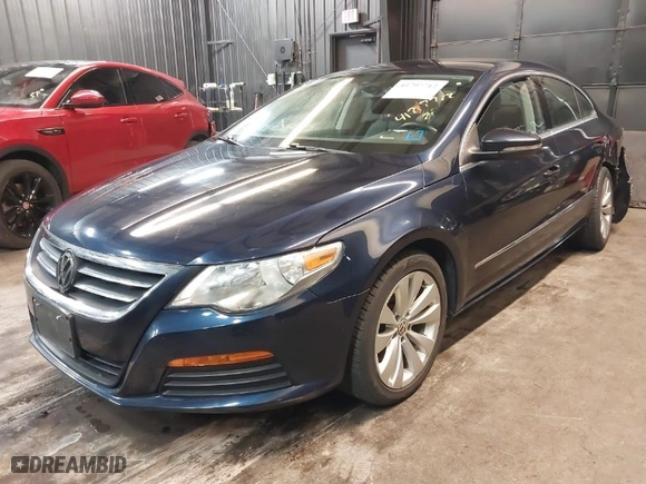 2012 Volkswagen CC Sport PZEV with VIN WVWMP7ANXCE552323, listed as a IAAI auction lot 41797712 with NaN miles. Bid and sale history available at carsss.com. Image 2.