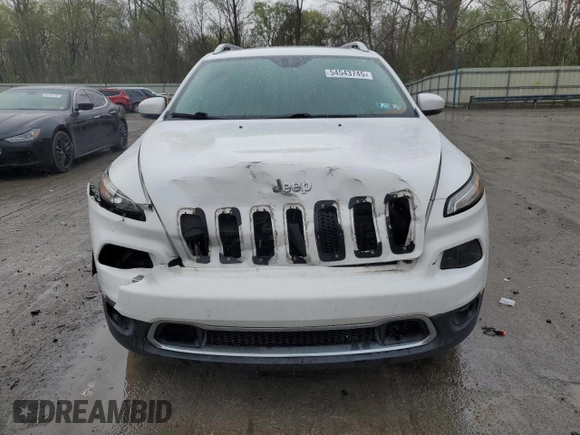 2016 Jeep Cherokee Limited z VIN 1C4PJMDSXGW105022, wystawiony jako Copart lot #54543745 z przebiegiem 130 626 mil mil oraz Szkoda całkowita • Salvage title. Historia ofert i sprzedaży dostępna na DreamBid. Obrazek 5.