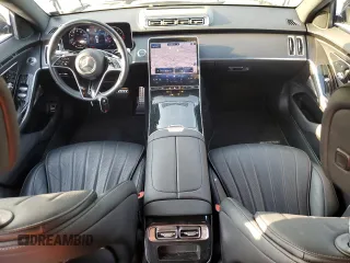 2023 Mercedes-Benz S-Class S 500 with VIN W1K6G6DBXPA225492, listed as a Copart auction lot 81487724 with 20,430 mi miles and Salvage Title. Bid and sale history available at carsss.com. Image 8.