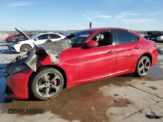 2019 Alfa Romeo Giulia with VIN ZARFANAN9K7611613, listed as a Copart auction lot 88749595 with 0 mi miles and Non Repairable. Bid and sale history available at carsss.com. Image 1.