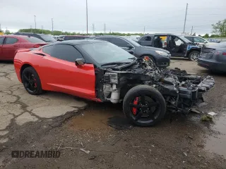2014 Chevrolet Corvette Z51 3LT with VIN 1G1YM2D73E5104401, listed as a Copart auction lot 56961405 with 56,759 mi miles and Clean title. Bid and sale history available at DreamBid. Image 4.