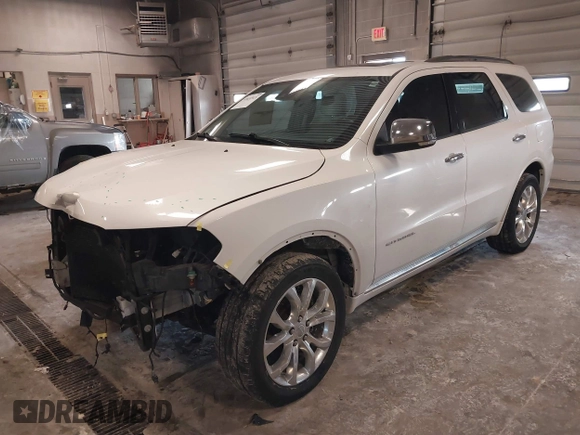 2017 Dodge Durango Citadel with VIN 1C4RDJEGXHC652853, listed as a IAAI auction lot 41631921 with 110,427 mi miles and . Bid and sale history available at carsss.com. Image 2.