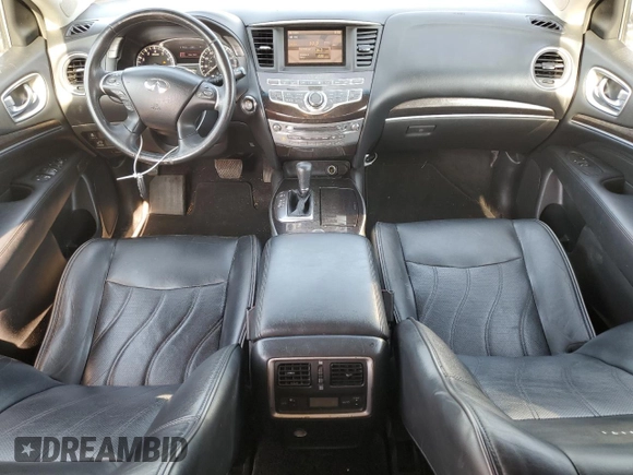 2014 Infiniti QX60 with VIN 5N1AL0MM4EC519031, listed as a Copart auction lot 61658945 with 120,259 mi miles and Salvage title. Bid and sale history available at DreamBid. Image 8.
