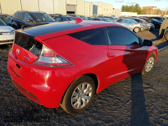 2013 Honda CR-Z with VIN JHMZF1C49DS000050, listed as a Copart auction lot 79712424 with 118,527 mi miles and Salvage Title. Bid and sale history available at carsss.com. Image 3.