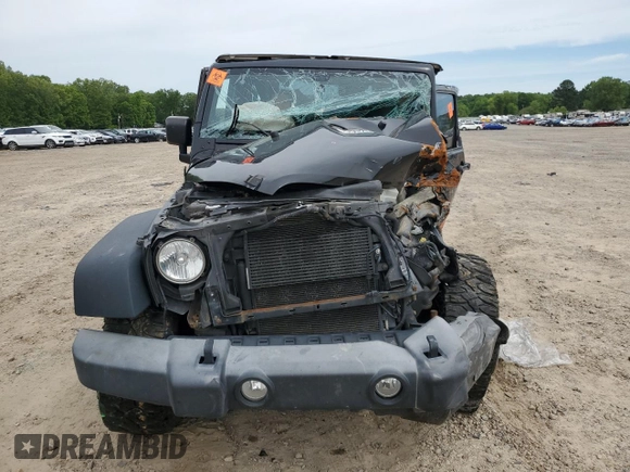 2016 Jeep Wrangler Sport with VIN 1C4AJWAG7GL297681, listed as a Copart auction lot 55926715 with 129,710 mi miles and Salvage title. Bid and sale history available at DreamBid. Image 5.