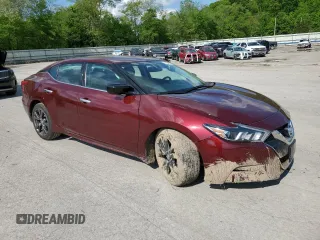 2017 Nissan Maxima S with VIN 1N4AA6AP3HC382590, listed as a Copart auction lot 57394075 with 47,549 mi miles and Salvage title. Bid and sale history available at DreamBid. Image 4.