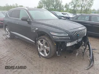 2023 Genesis GV80 z VIN KMUHCESCXPU139647, wystawiony jako IAAI lot #42308214 z przebiegiem 33 177 mil mil oraz . Historia ofert i sprzedaży dostępna na DreamBid. Obrazek 1.