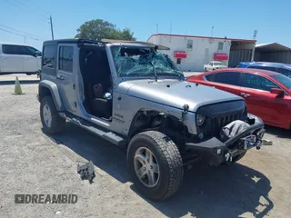 2015 Jeep Wrangler Unlimited Sport with VIN 1C4BJWDG1FL738784, listed as a IAAI auction lot 42291479 with 120,720 mi miles and . Bid and sale history available at DreamBid. Image 1.