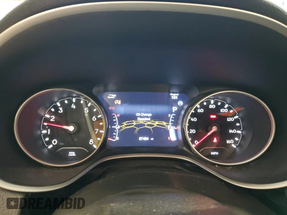 2019 Jeep Compass Limited with VIN 3C4NJDCB8KT729537, listed as a Copart auction lot 57814315 with 67,484 mi miles and Salvage title. Bid and sale history available at DreamBid. Image 9.