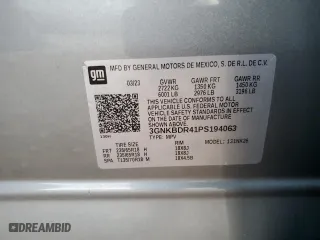 2023 Chevrolet Blazer LT with VIN 3GNKBDR41PS194063, listed as a Copart auction lot 44516005 with 69,139 mi miles and Salvage Title. Bid and sale history available at carsss.com. Image 15.